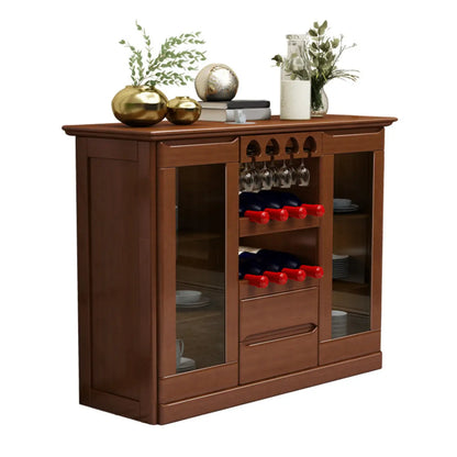 Meuble à vin classique en bois, autoportant, pour salon