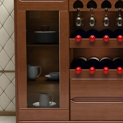 Meuble à vin classique en bois, autoportant, pour salon