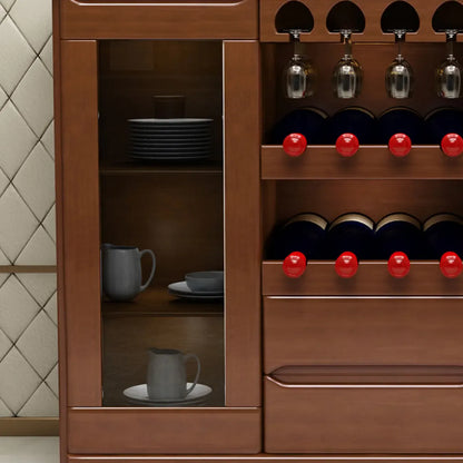 Meuble à vin classique en bois, autoportant, pour salon