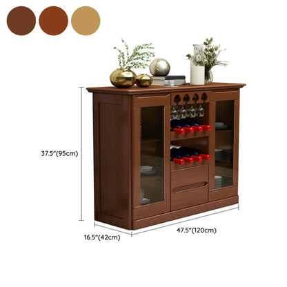 Meuble à vin classique en bois, autoportant, pour salon