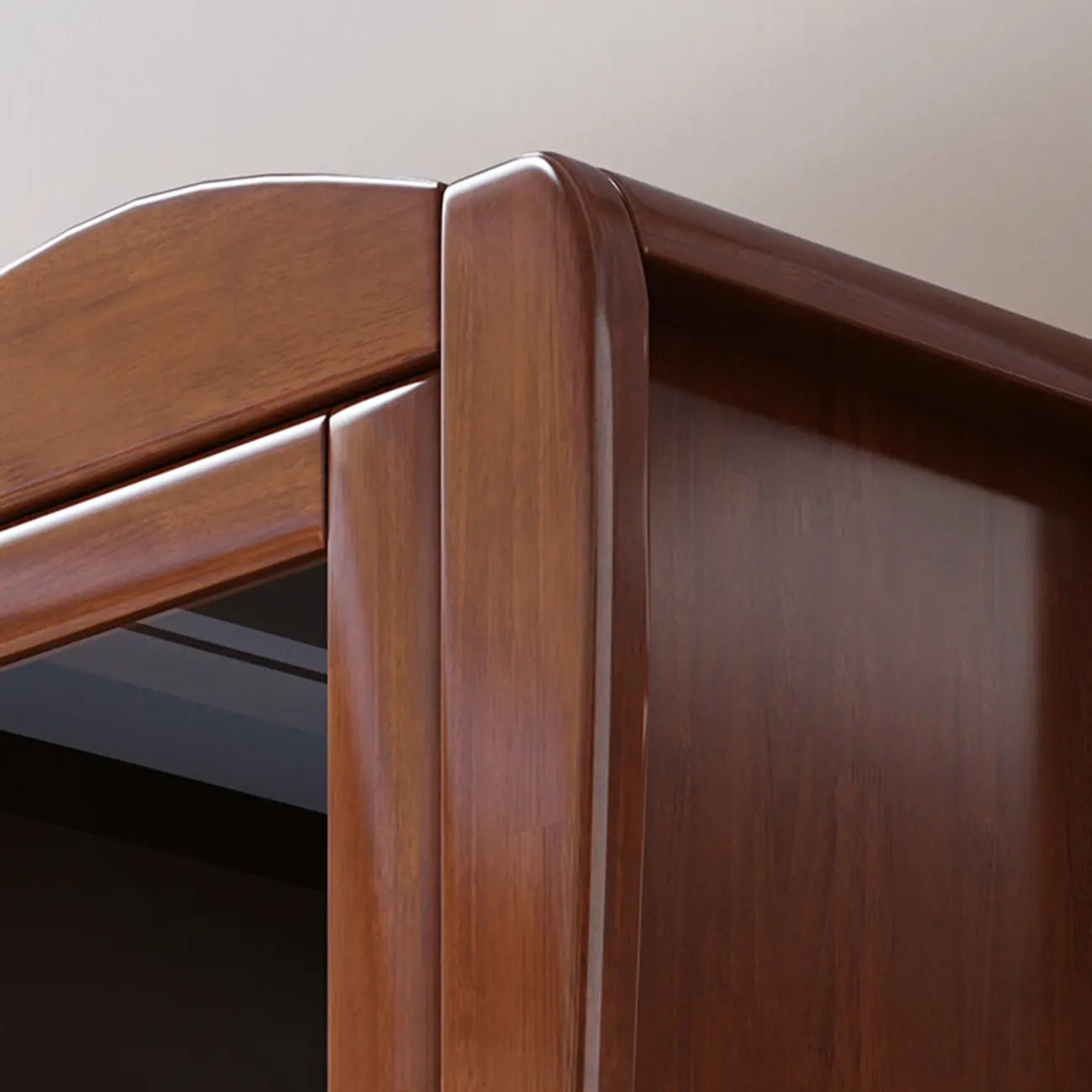 Meuble à vin classique en bois naturel, autoportant, pour salon