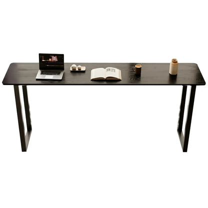 Élégante table de bar longue noire pour la maison et les cafés