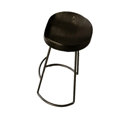 Élégante table de bar longue noire pour la maison et les cafés