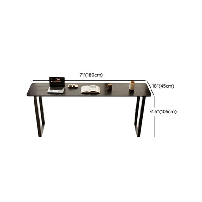 Élégante table de bar longue noire pour la maison et les cafés