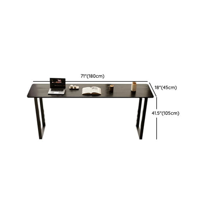 Élégante table de bar longue noire pour la maison et les cafés