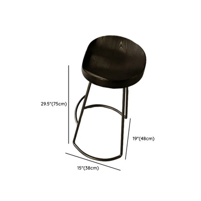 Élégante table de bar longue noire pour la maison et les cafés