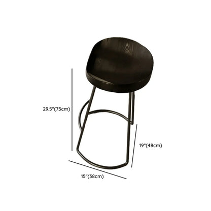 Élégante table de bar longue noire pour la maison et les cafés