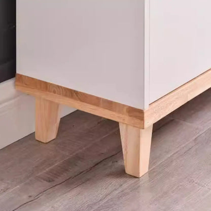 Armoire de rangement compartimentée en bois massif durable avec encoches