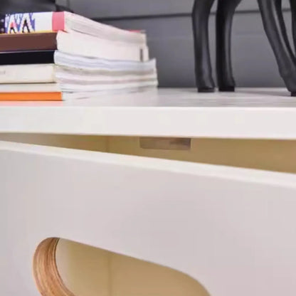 Armoire de rangement compartimentée en bois massif durable avec encoches