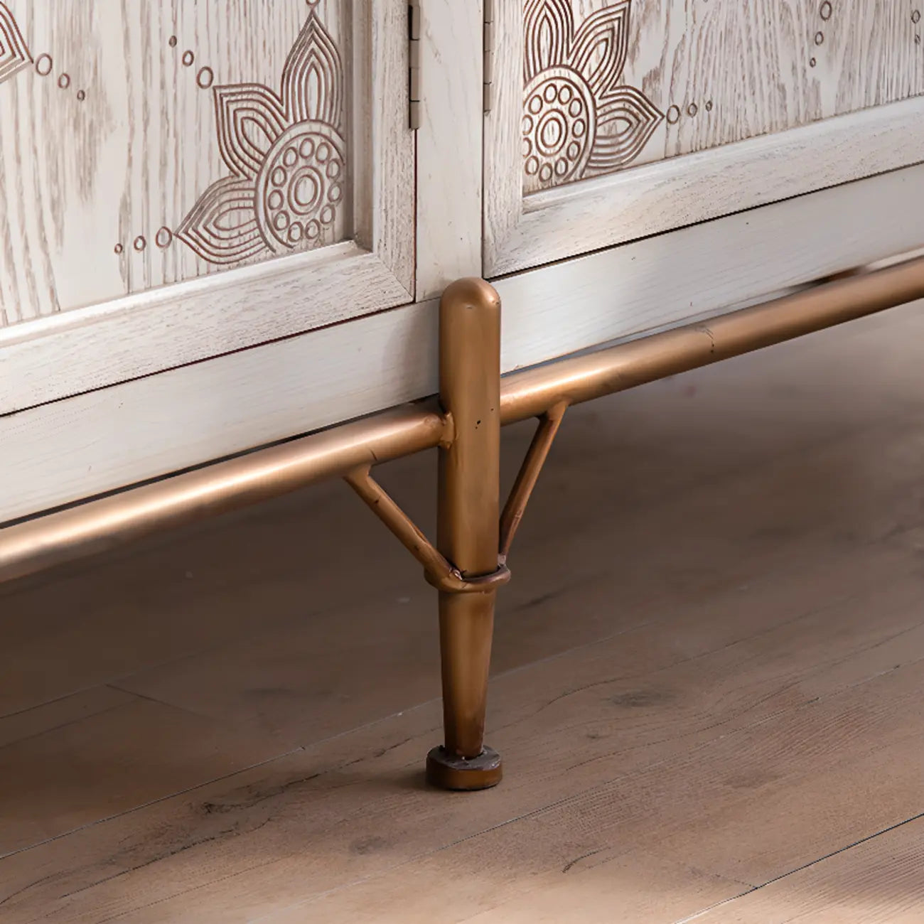 Meuble de rangement rustique en bois, autoportant, pour salon