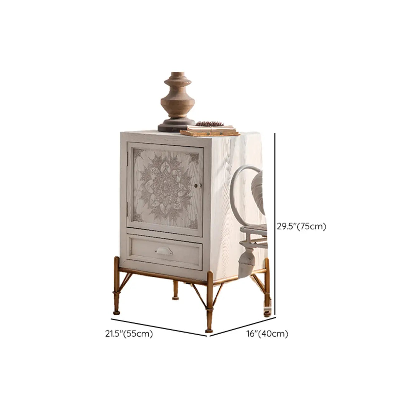 Meuble de rangement rustique en bois, autoportant, pour salon