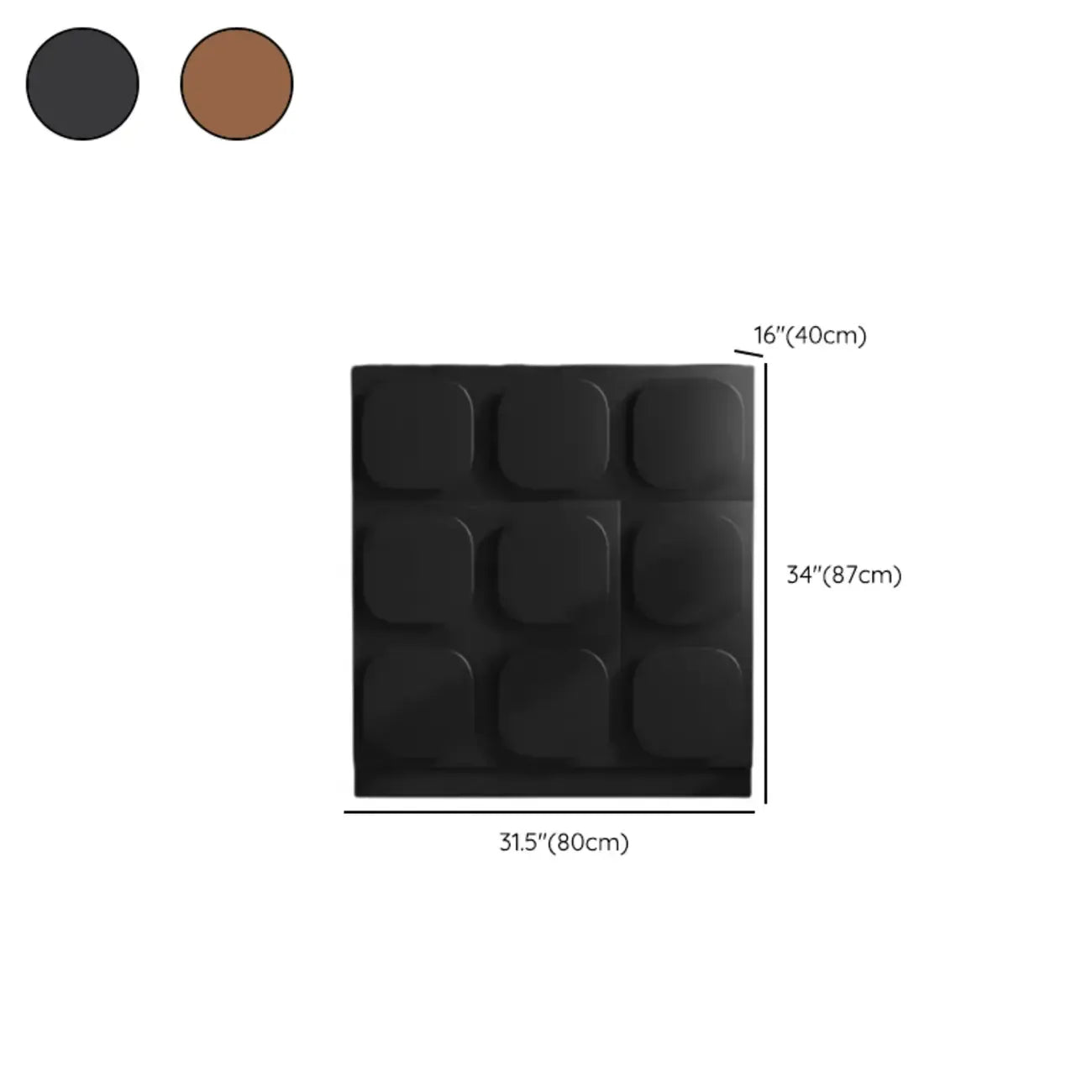 Meuble rectangulaire de décoration intérieure au design unique