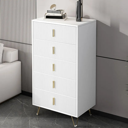 Coffre de rangement en bois à 4 pieds avec portes et tiroirs pour la maison