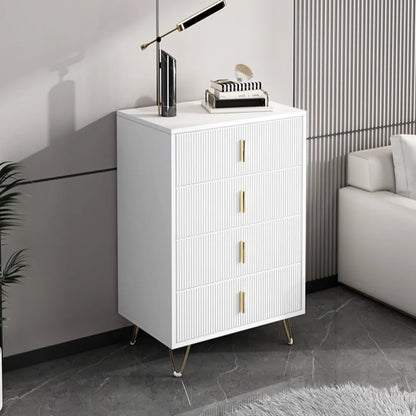 Coffre de rangement en bois à 4 pieds avec portes et tiroirs pour la maison