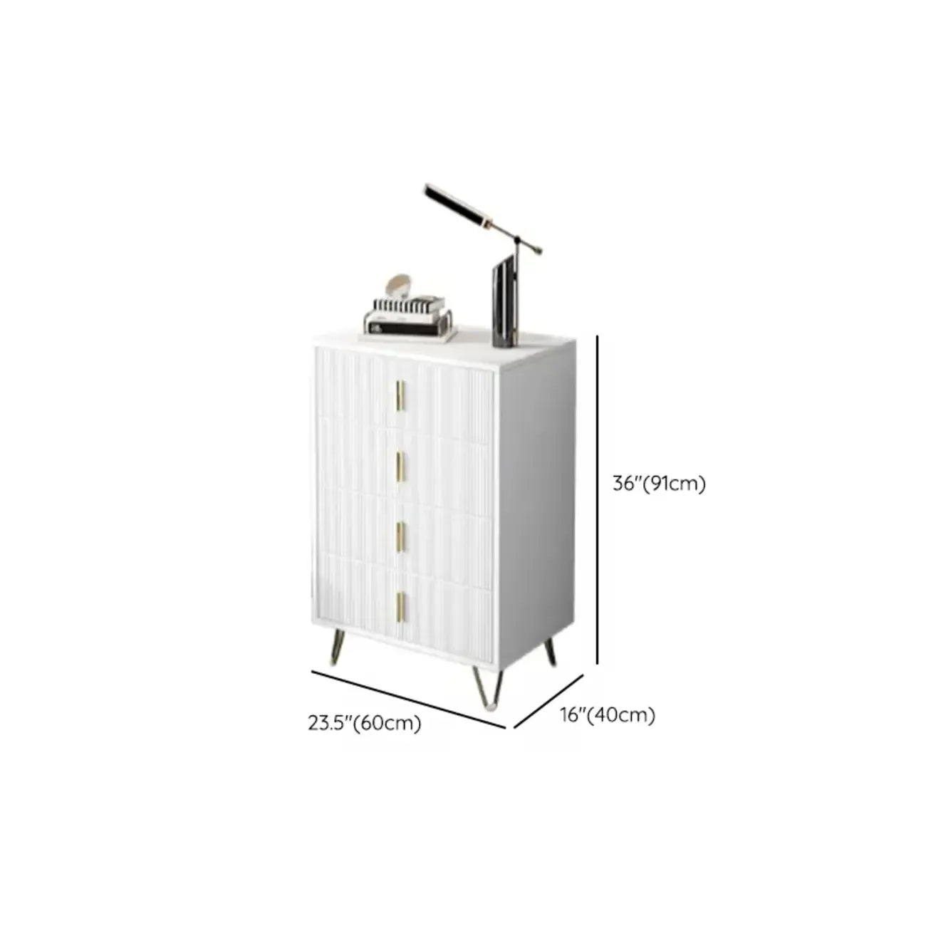 Coffre de rangement en bois à 4 pieds avec portes et tiroirs pour la maison