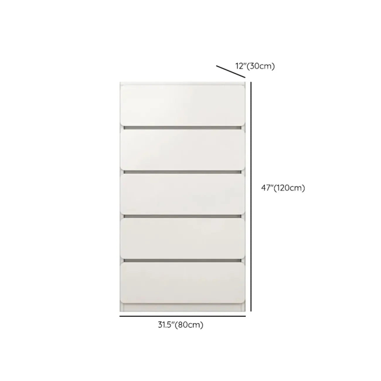 Commodes d'appoint rectangulaires artistiques avec design autoportant