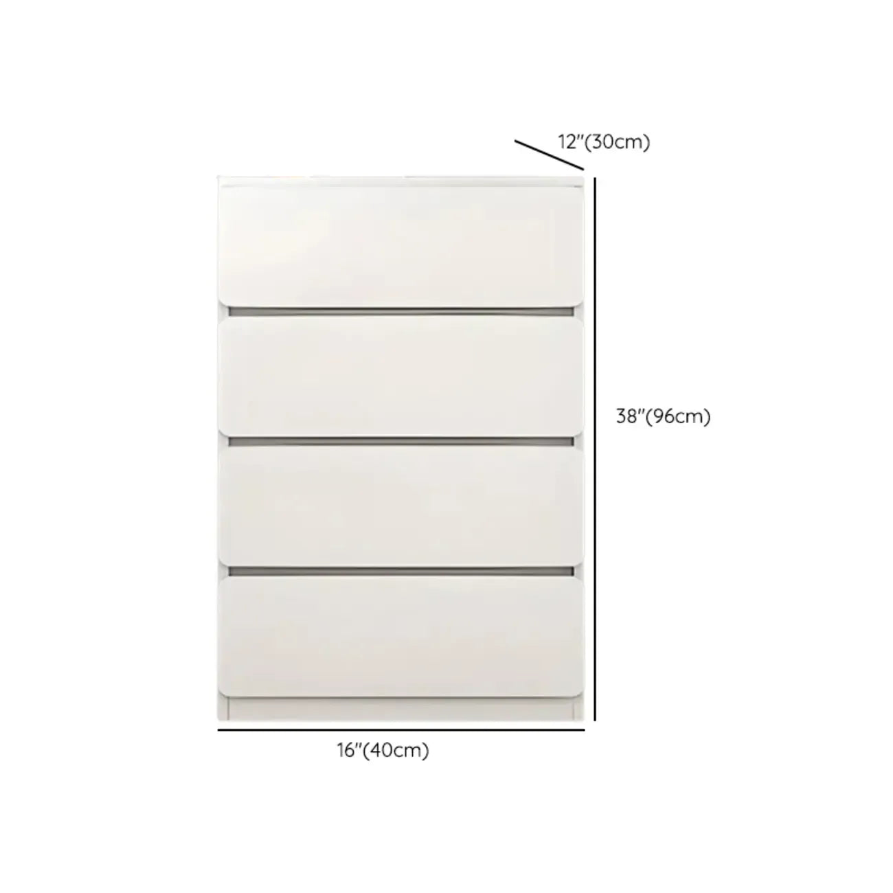 Commodes d'appoint rectangulaires artistiques avec design autoportant