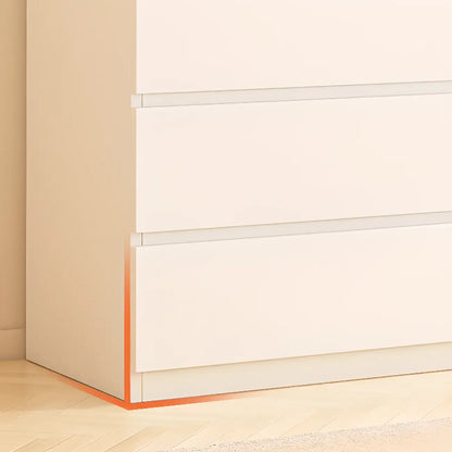 Meuble d'appoint rectangulaire en bois blanc pour la décoration du salon