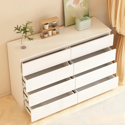 Meuble d'appoint rectangulaire en bois blanc pour la décoration du salon