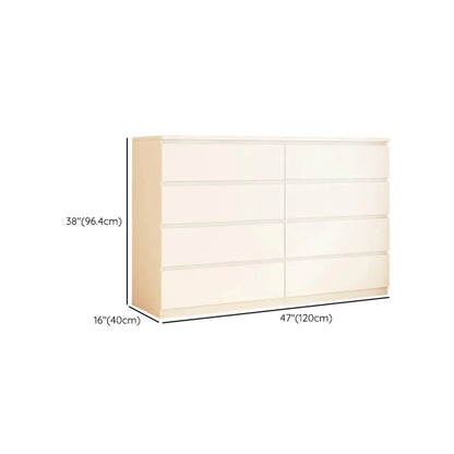 Meuble d'appoint rectangulaire en bois blanc pour la décoration du salon