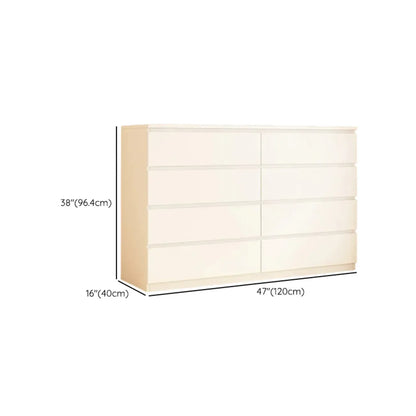 Meuble d'appoint rectangulaire en bois blanc pour la décoration du salon