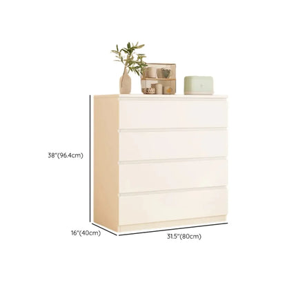 Meuble d'appoint rectangulaire en bois blanc pour la décoration du salon