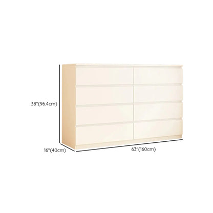 Meuble d'appoint rectangulaire en bois blanc pour la décoration du salon