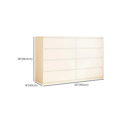 Meuble d'appoint rectangulaire en bois blanc pour la décoration du salon