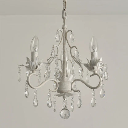 Lustre miniature vintage en cristal pour salle à manger