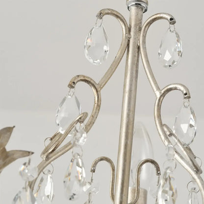 Lustre miniature vintage en cristal pour salle à manger