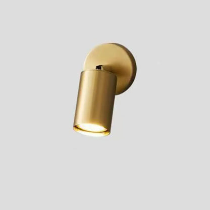 Applique murale moderne en métal pour salle de bain avec abat-jour en cuivre