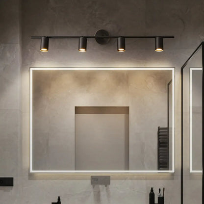 Applique murale moderne en métal pour salle de bain avec abat-jour en cuivre