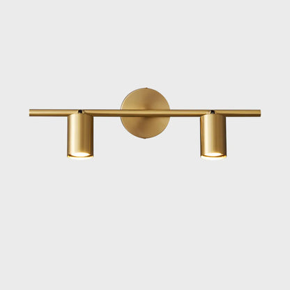 Applique murale moderne en métal pour salle de bain avec abat-jour en cuivre