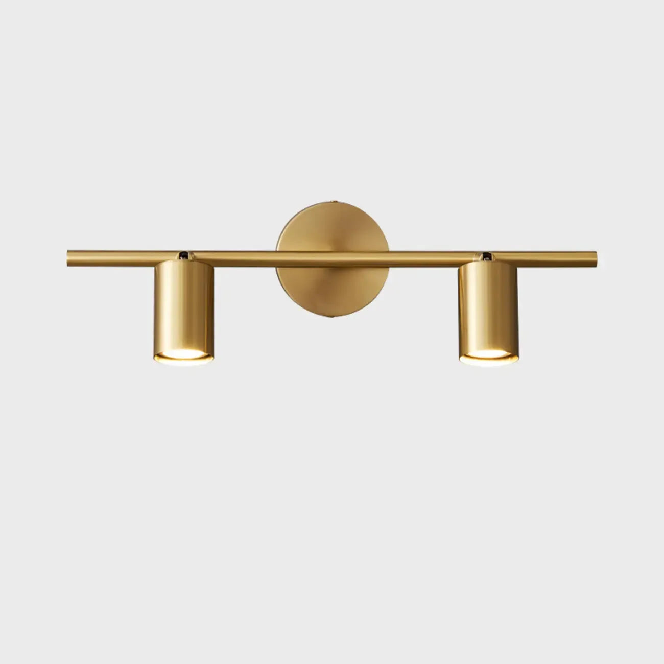Applique murale moderne en métal pour salle de bain avec abat-jour en cuivre