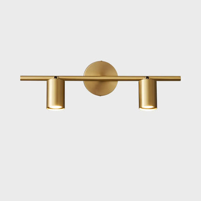 Applique murale moderne en métal pour salle de bain avec abat-jour en cuivre