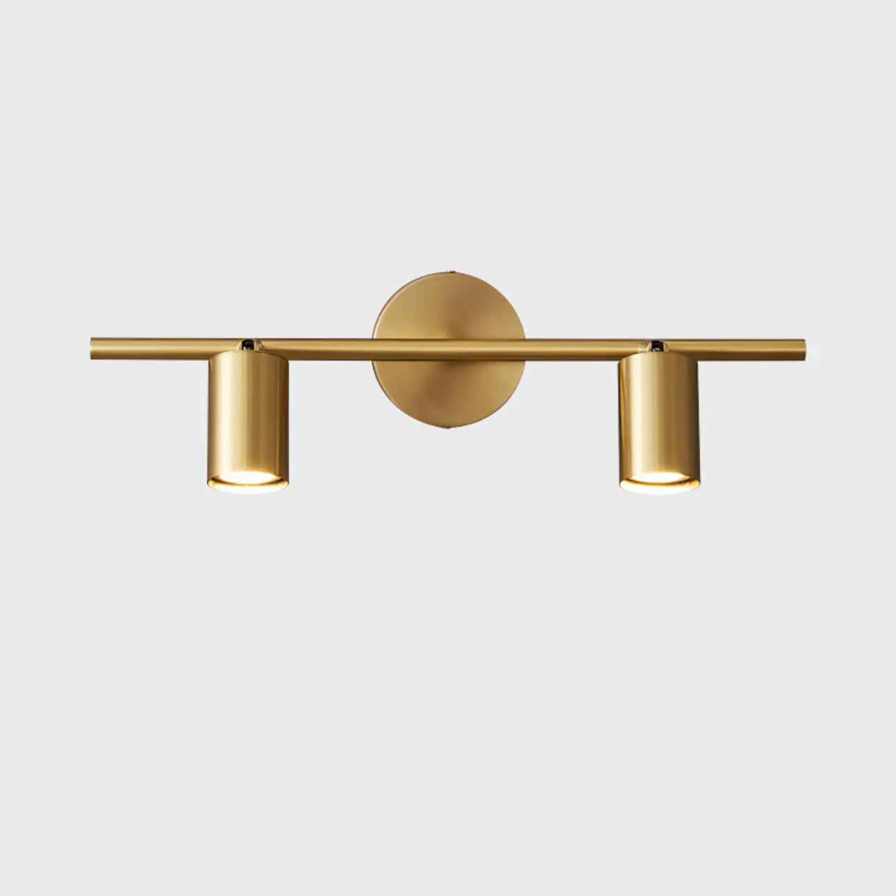 Applique murale moderne en métal pour salle de bain avec abat-jour en cuivre