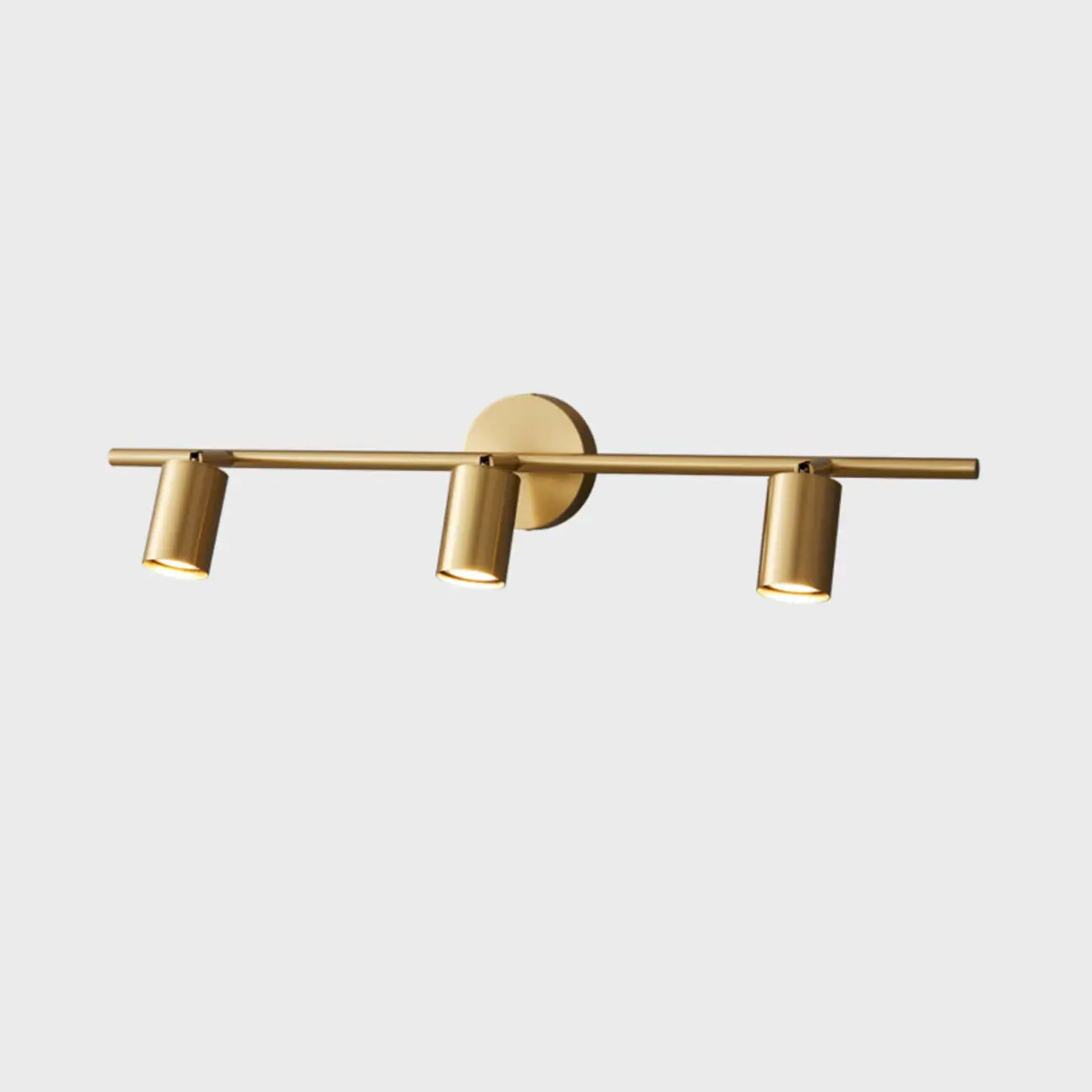 Applique murale moderne en métal pour salle de bain avec abat-jour en cuivre