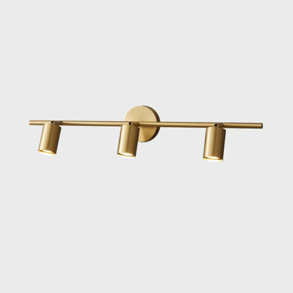 Applique murale moderne en métal pour salle de bain avec abat-jour en cuivre