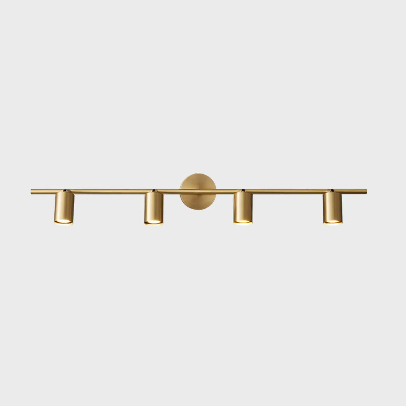 Applique murale moderne en métal pour salle de bain avec abat-jour en cuivre