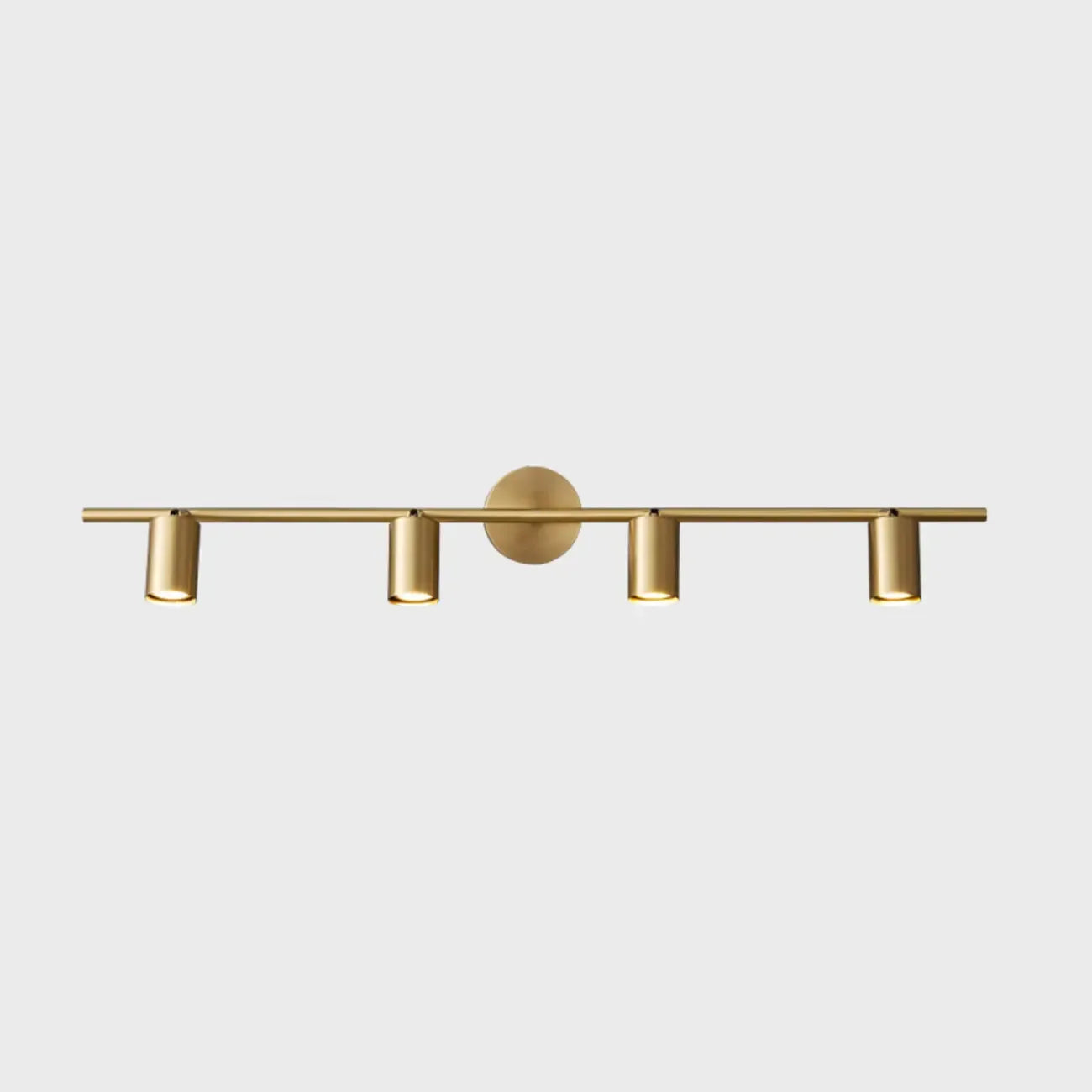 Applique murale moderne en métal pour salle de bain avec abat-jour en cuivre