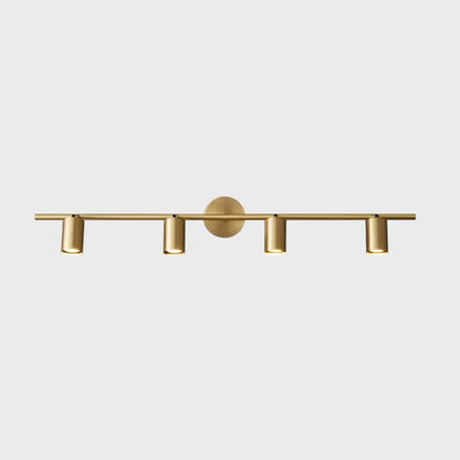 Applique murale moderne en métal pour salle de bain avec abat-jour en cuivre