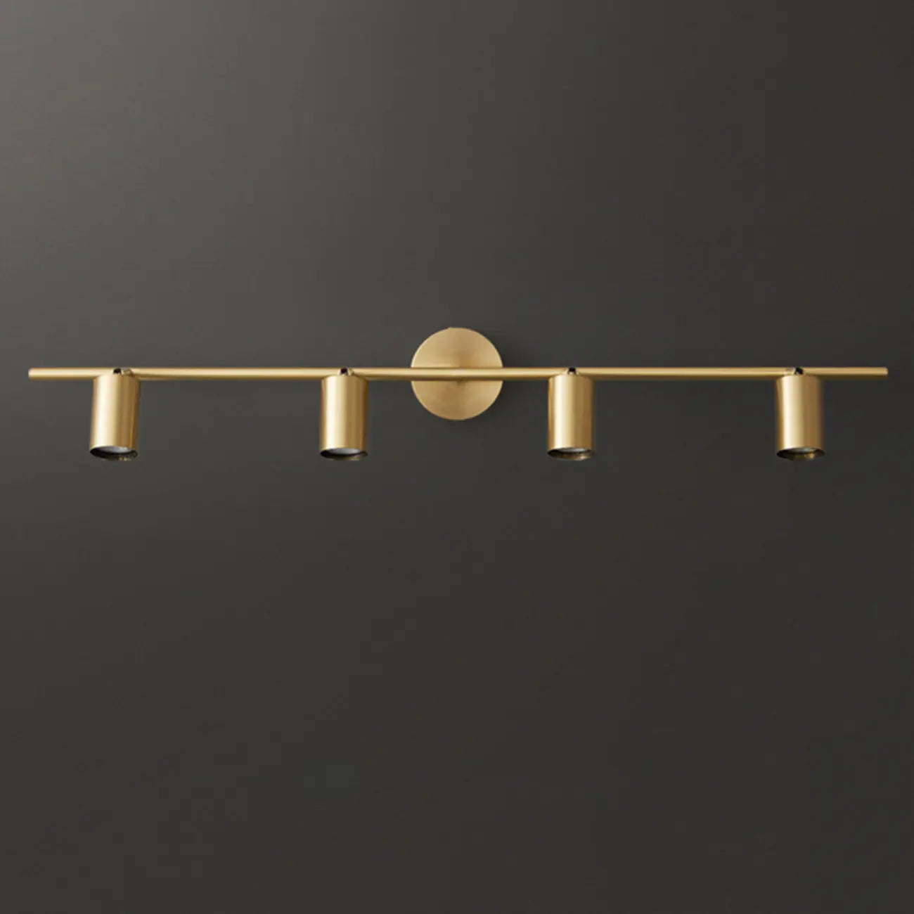 Applique murale moderne en métal pour salle de bain avec abat-jour en cuivre