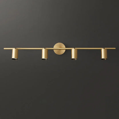 Applique murale moderne en métal pour salle de bain avec abat-jour en cuivre
