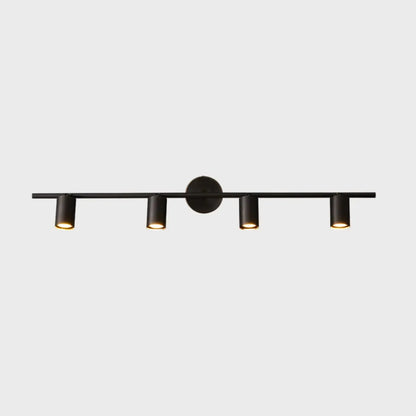 Applique murale moderne en métal pour salle de bain avec abat-jour en cuivre