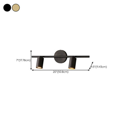 Applique murale moderne en métal pour salle de bain avec abat-jour en cuivre