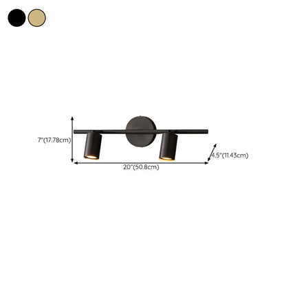 Applique murale moderne en métal pour salle de bain avec abat-jour en cuivre