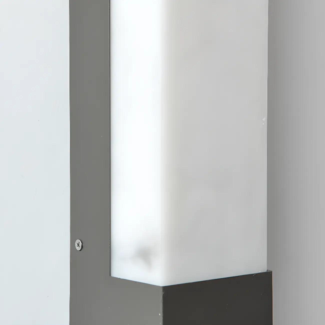 Applique murale extérieure en acier noir avec abat-jour en polymère