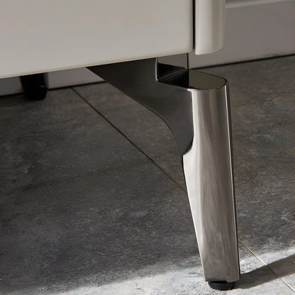 Buffet moderne avec comptoir en pierre et placards