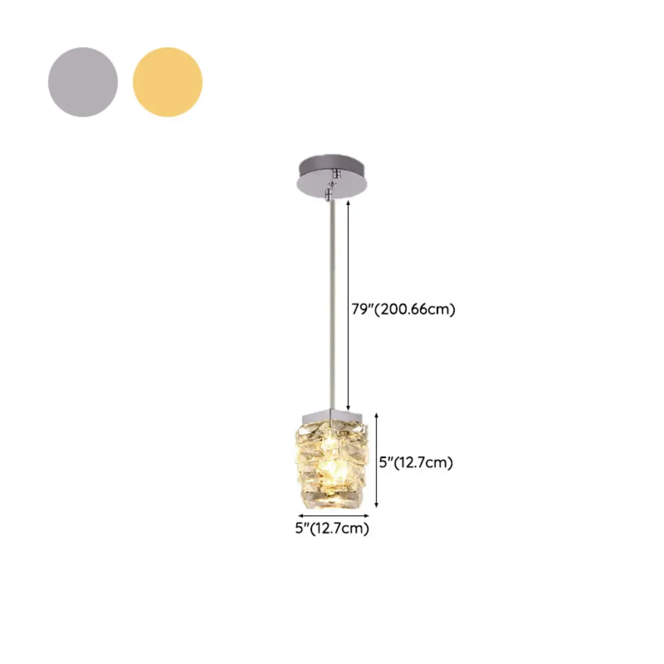 Suspensions d'extérieur modernes en cristal doré