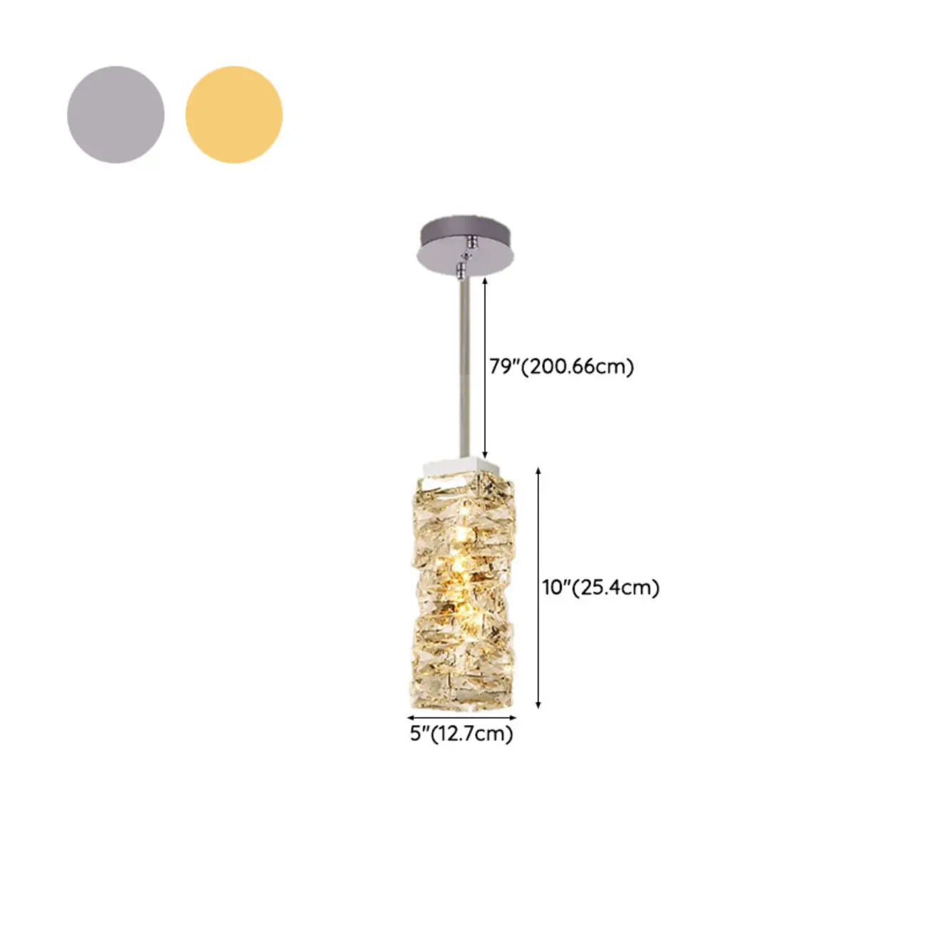 Suspensions d'extérieur modernes en cristal doré